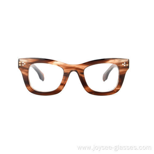 New Handmade Fashion Cat Eye Acetate Glasses Women Computer Eyeglasses Frames